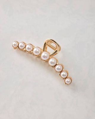 Gold Combo - Milano Pearl Claw Clip - L. Erickson