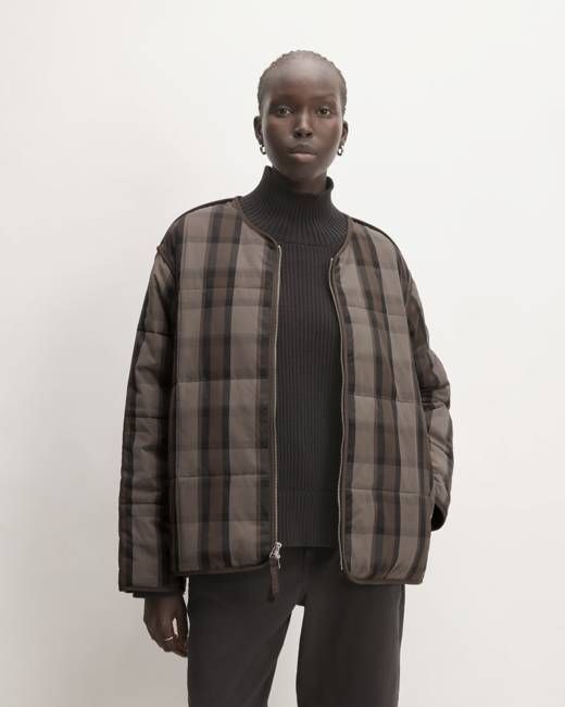 The Quilted Cotton Liner | Abalone / Black / Earth Brown