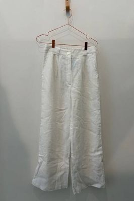 Sample Sale Leanna Pant in White Linen
