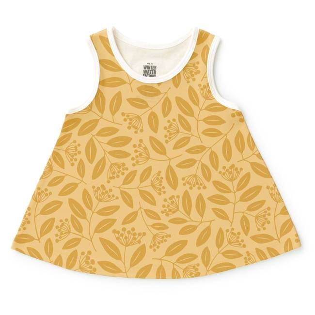 Iris Baby Tunic - Elderberries Ochre
