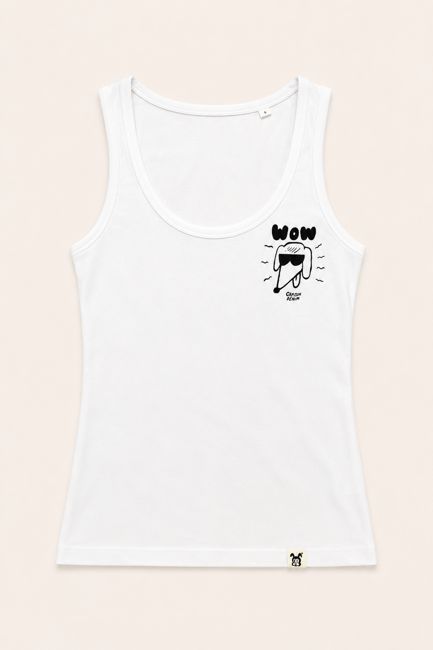 CAMISETA BLANCA WOW DOG TIRANTE