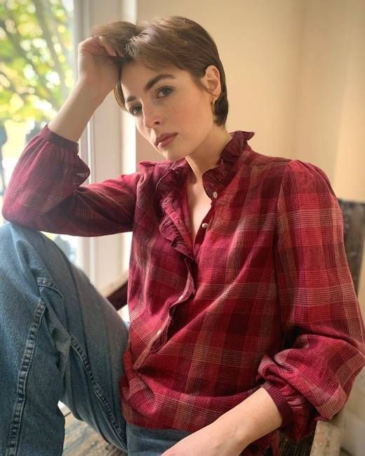 lina blouse | ruby check