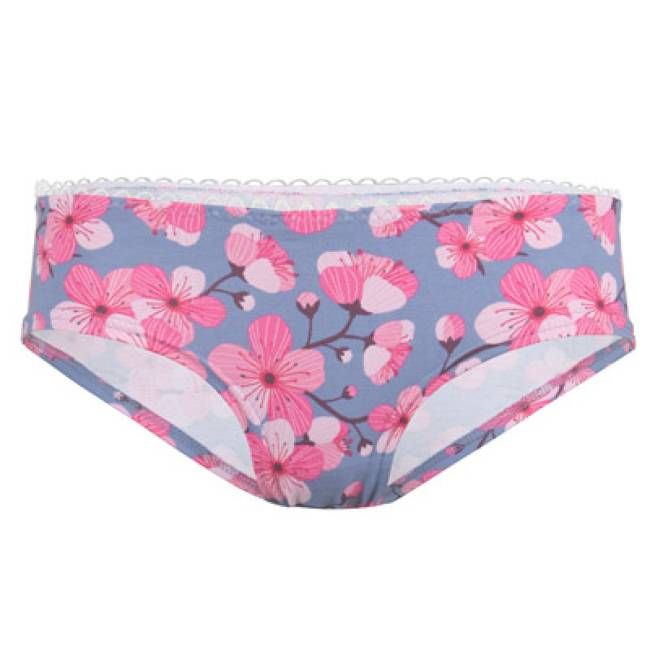 Bio Hipster Muster Kirschblüte (blau) - kaufen