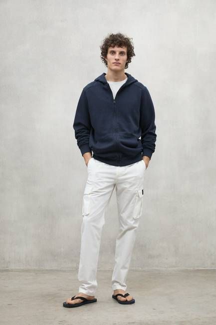 WHITE ETHICARGO TROUSERS