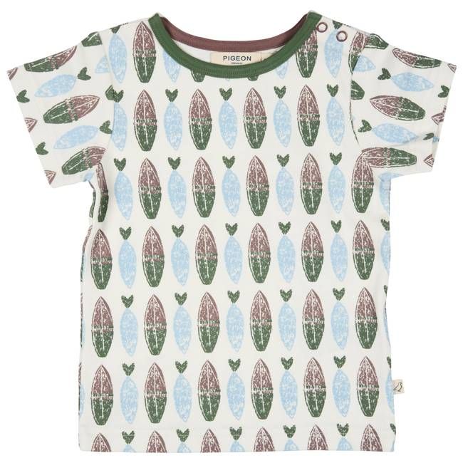 Short Sleeve T-Shirt - Surfboards, Green