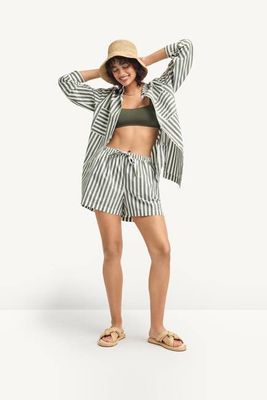 Parker Short - Olive Cotton Poplin