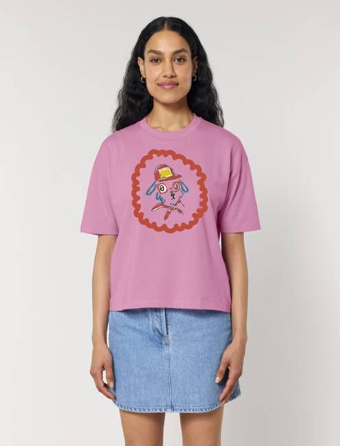 Miss Pompom Cap Dog T-Shirt