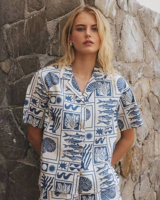 Dedicated Ocean Squares shirt