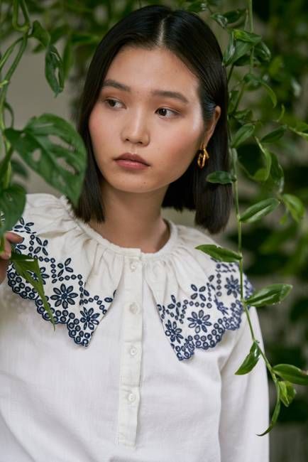 Dylan Blouse in Ecru