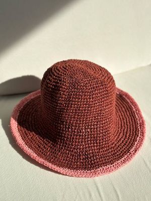 Sunny Days Two-Color Raffia Hat - Chillax.co