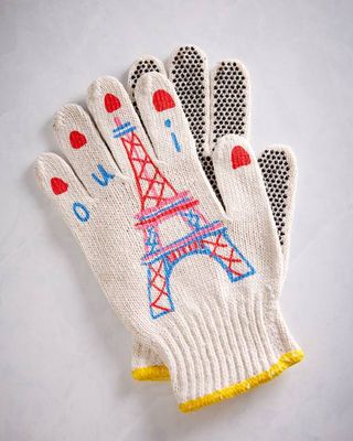 Red Combo - Parisienne Eiffel Tower Gardening Gloves - My Little Belleville