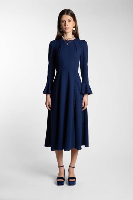 Yahvi Navy Dress