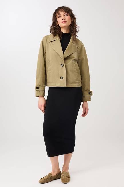 Kurze Trenchjacke aus Bio-Baumwolle (Breeze)