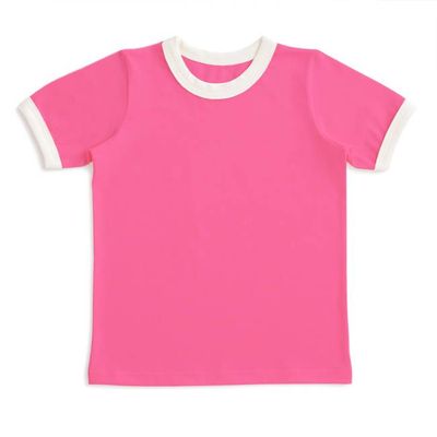 Ringer Tee - Solid Bright Pink