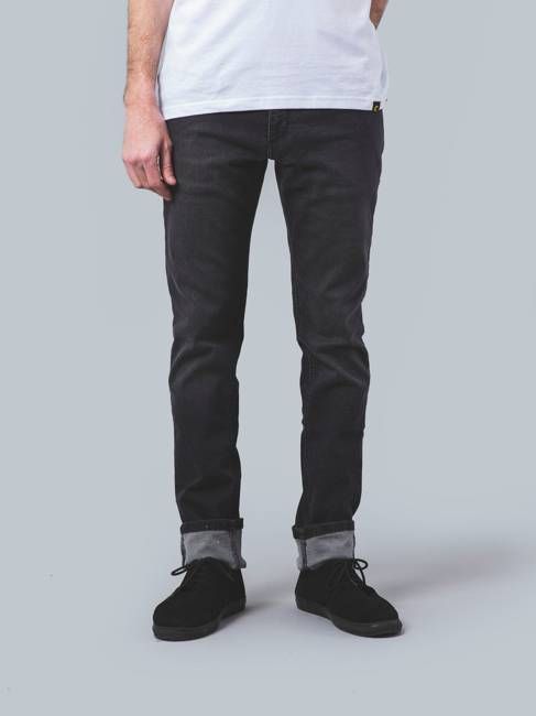 Men's Slim Flamingo Mid-rise Jeans in Used Grey