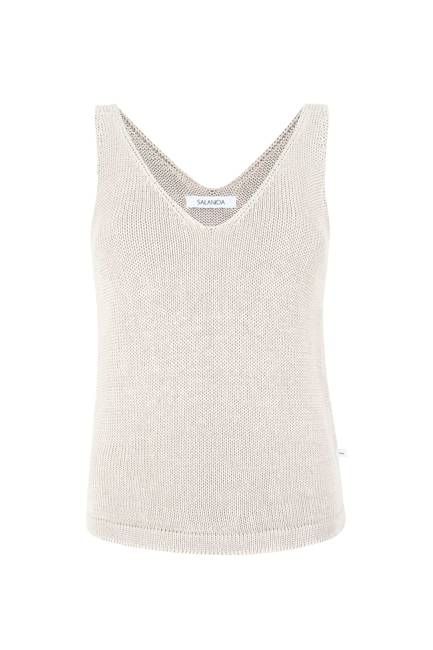 Mare 100% Linen Tank Top White