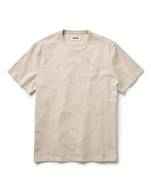 The Organic Cotton Tee in Heather Oat