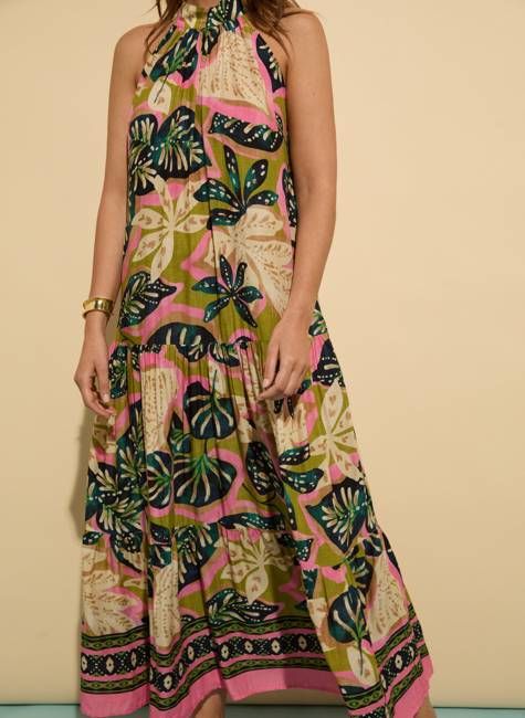 Anouk Printed Sleeveless Maxi Dress