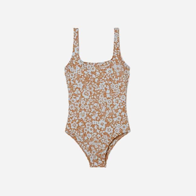 The Square-Neck One-Piece | Honey Floral