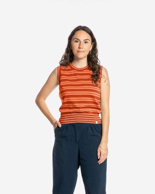 Cotton Knit Top copper/apricot