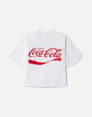 Vintage 90s Coca Cola Cropped Jersey Tee -#1404