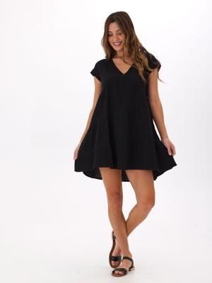 Delphine Gauze Asymmetrical Dress