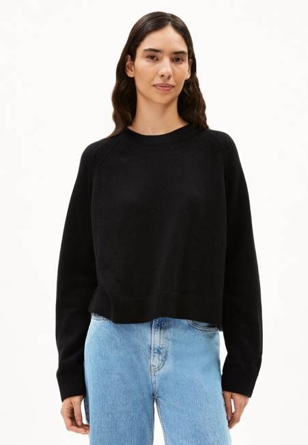 DILIRIAA REGLANA KNIT SWEATER | black