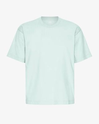 Oversized Organic T-Shirt - Light Aqua