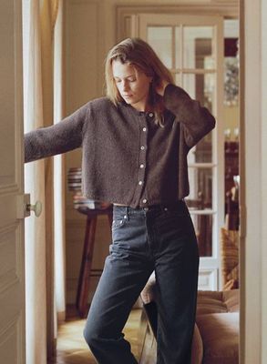 Everyday Cardigan, Baby Alpaca, Walnut