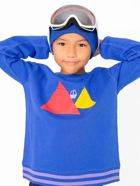 Kids' Blue Organic Cotton Sweatshirt