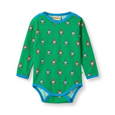 Elstar long-sleeved baby body with robots