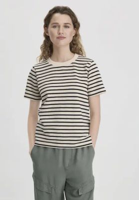 Stripe Heavy Jersey Slub T-Shirt Relaxed made of pure organic cotton