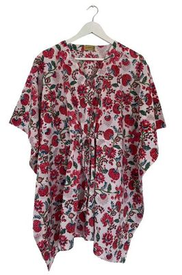 NEW! Block print Kaftan Short No.90