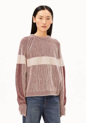 RIPPSTRICKPULLOVER MIT KUNSTWERK