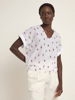 Blusenshirt (OCS) mit Stickerei