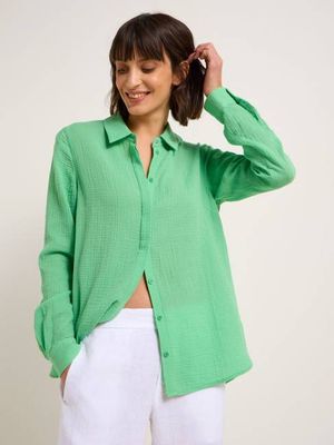 Shirt blouse with structure