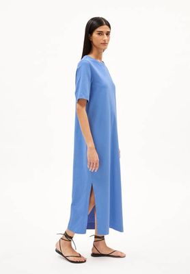XELINAA JERSEY MIDI DRESS | blue bloom