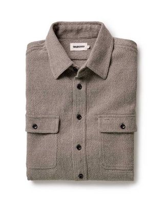 The Ledge Shirt in Army Linen Tweed