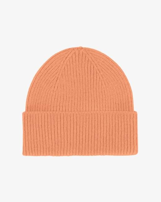 Merino Wool Beanie - Sandstone Orange