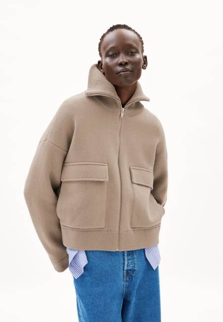 JOANIAAS KNIT JACKET | shiitake