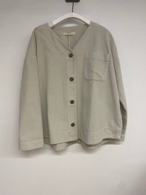 Acer Organic Cotton Cord Top in Stone