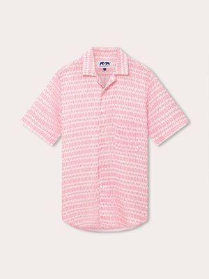 Men's Camel Mirage Pink Arawak Linen Shirt