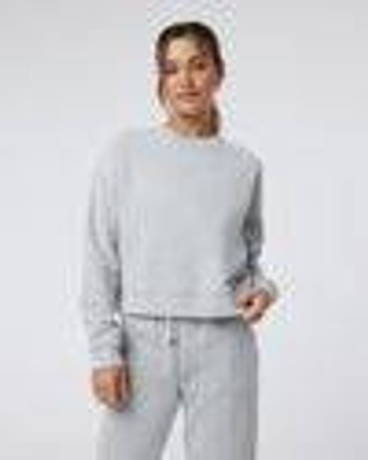 Restore Rib Crew | Light Heather Grey Crewneck | Vuori