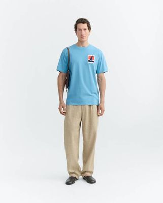 Zach patched optimist blue T-shirt