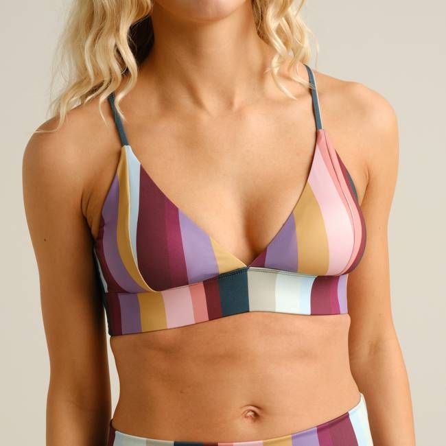 DEDICATED - Bikini Top Alva Sunset Stripe