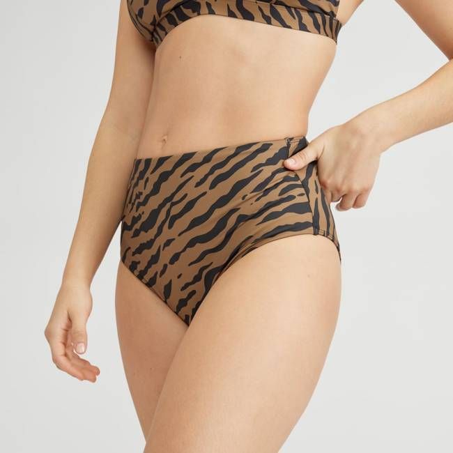 The High-Rise Hipster Bottom | Tiger Stripe Toasted Coconut