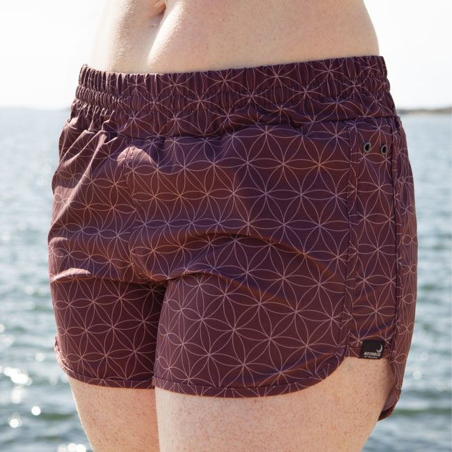 Shortsini Swim Shorts - Rose Brown Petal