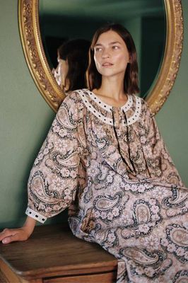 The Arabella Dress | Carob Paisley