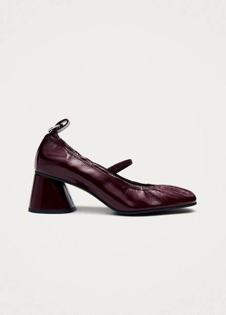 Rhiane Patent Burgundy Leather Pumps