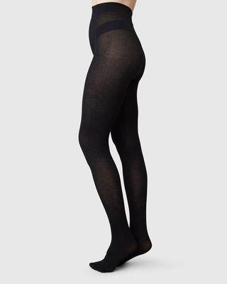 Ylva Fishbone Wollstrumpfhose